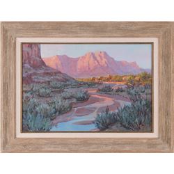 Larry Pirnie, acrylic on board