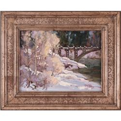 Linda Tippetts, oil on board