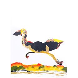 Benny Andrews, Moving On, Lithograph