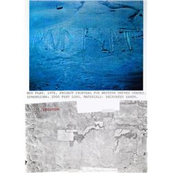 Dennis Oppenheim, Mud Flat, Lithograph