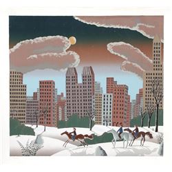 Thomas McKnight, Central Park II, Serigraph
