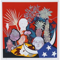 Hunt Slonem, Horns Of Plenty, Serigraph