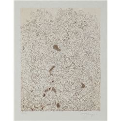 Mark Tobey, Psaltery, 2nd Form, Etching on Japon