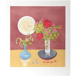 Jane Freilicher, Bouquet, Aquatint Etching