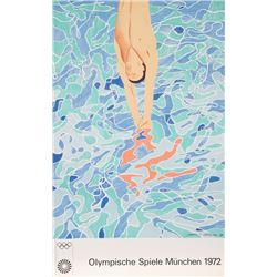 David Hockney, Olympische Spiele Muenchen 1972 (Diver), Poster