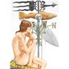 Image 1 : Philip Pearlstein, Nude Model with Banner and Fish Weathervanes, Lithograph