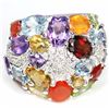 Image 1 : Natural Multi Gemstone Ring