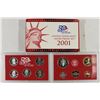 Image 2 : 2001 US SILVER PROOF SET (WITH BOX)