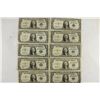 Image 2 : 10 ASSORTED 1935 $1 SILVER CERTIFICATES