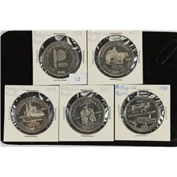 1976,77,78,80 & 81 CANADA PORTAGA LA PRAIRIE