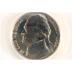 1964 JEFFERSON NICKEL PCGS PR67 TONING