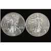 Image 1 : 2011 & 2013 AMERICAN SILVER EAGLES UNC