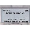 Image 3 : 1984-S WASHINGTON QUARTER PCGS PR69 DCAM