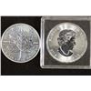 Image 2 : CANADA 2013 $5 SILVER MAPLE LEAF AND 2016 $5 SILV.