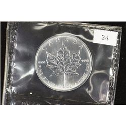 1995 CANADA $5 SILVER MAPLE LEAF UNC