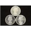 Image 2 : 1962,63 & 64 CANADA SILVER DOLLARS UNC