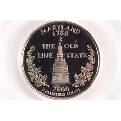 2000-S MARYLAND QUARTER PCGS PR69 DCAM