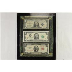 US HISTORIC CURRENCY COLLECTION CONTAINS: 1957-B