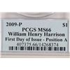 Image 3 : 2009-P HARRISON DOLLAR PCGS MS66 POS. A 1ST DAY OF