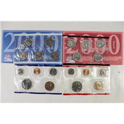 2000 US MINT SET (UNC) P/D (WITH ENVELOPE)