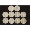 Image 2 : 10 ASSORTED 1930'S MERCURY DIMES