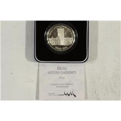 1998 LATVIA SILVER PROOF 10 LATU