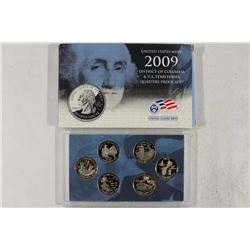 2009 DISTRICT OF COLUMBIA & US TERRITORIES PF 1/4S