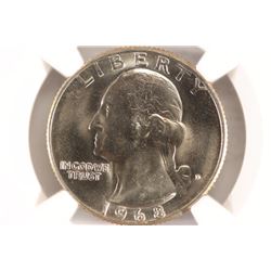 1968-D WASHINGTON QUARTER NGC MS66