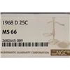 Image 3 : 1968-D WASHINGTON QUARTER NGC MS66