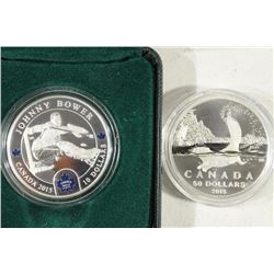 CANADA 2015 $10 SILVER GOALIES (JOHNNY BOWER)