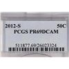 Image 3 : 2012-S KENNEDY HALF DOLLAR PCGS PR69 DCAM