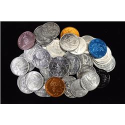 50 ASSORTED MARDI GRAS TOKENS