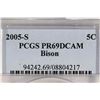Image 3 : 2005-S BISON NICKEL PCGS PR69 DCAM