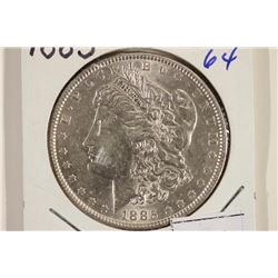 1885 MORGAN SILVER DOLLAR AU+