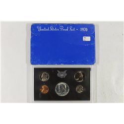 1970 US PROOF SET WITH BOX, 40% SILVER JFK HALF