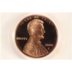 2000-S LINCOLN CENT PCGS PR69RD DCAM
