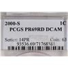 Image 3 : 2000-S LINCOLN CENT PCGS PR69RD DCAM