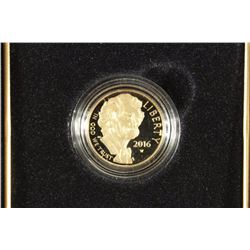 GOLD 2016-W MARK TWAIN $5 PROOF 1/4 OZ.