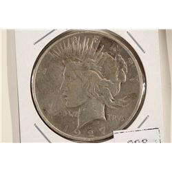 1927-D PEACE SILVER DOLLAR