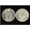 Image 2 : 1993 & 1995 AMERICAN SILVER EAGLES UNC