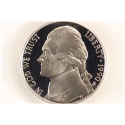 1990-S JEFFERSON NICKEL PCGS PR69 DCAM