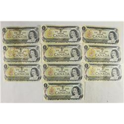 10-1973 CANADA $1 BILLS