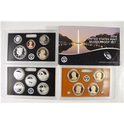 2014 US SILVER PROOF SET (WITH BOX) 14 PIECES