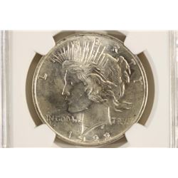 1922 PEACE SILVER DOLLAR NGC MS64
