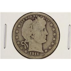 1911-BARBER QUARTER