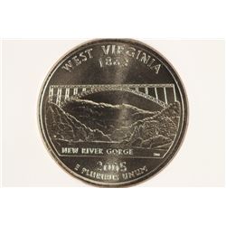 2005-D SMS WEST VIRGINIA QUARTER NGC MS66
