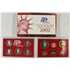Image 2 : 2002 US SILVER PROOF SET (WITH BOX)