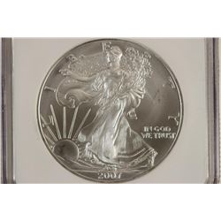 2007 AMERICAN SILVER EAGLE NGC MS69
