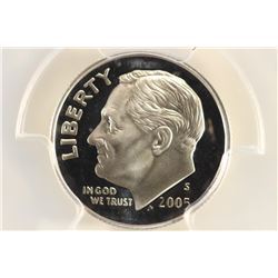 2005-S SILVER ROOSEVELT DIME PCGS PR70 DCAM