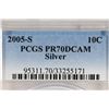 Image 3 : 2005-S SILVER ROOSEVELT DIME PCGS PR70 DCAM